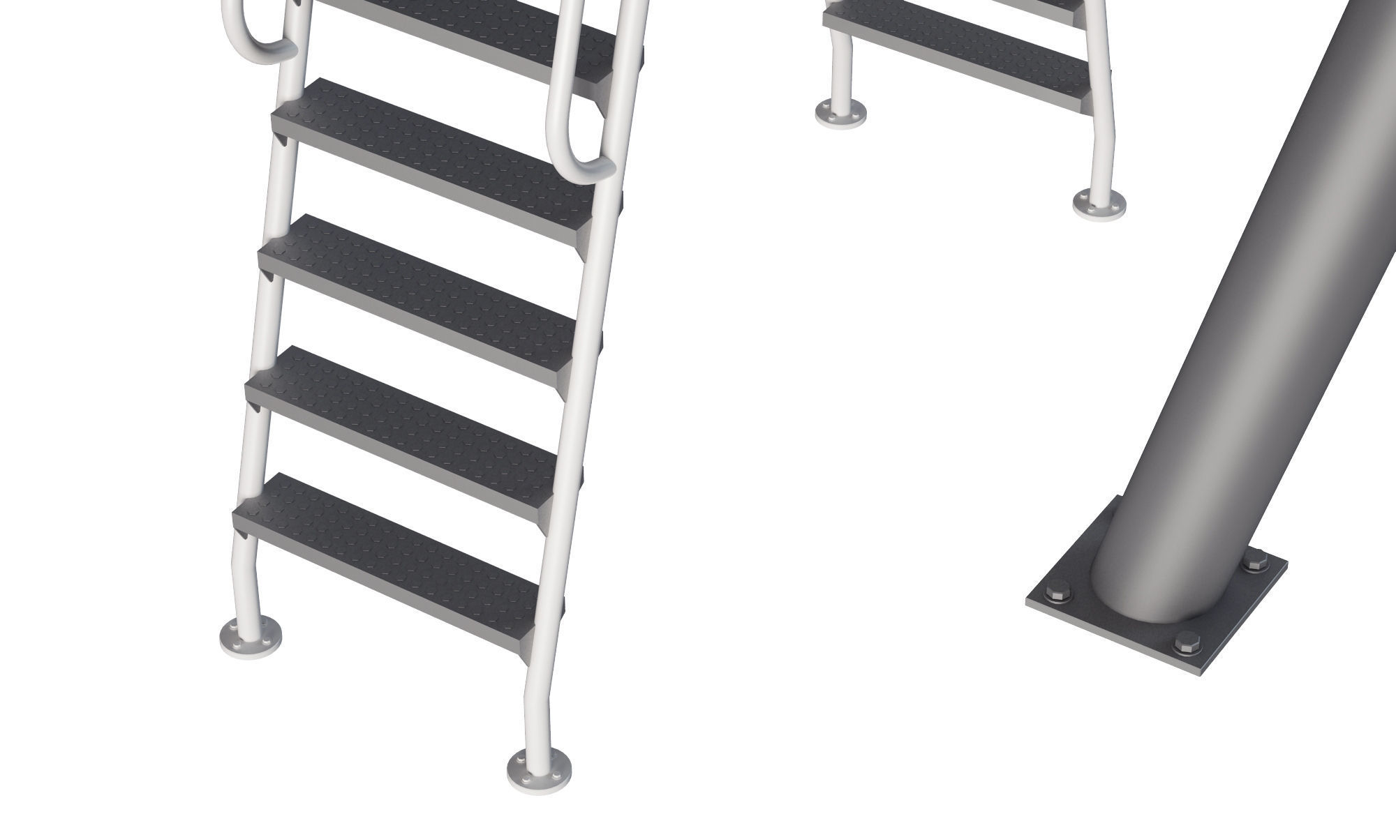 Swimming Diving Board 3D model_7