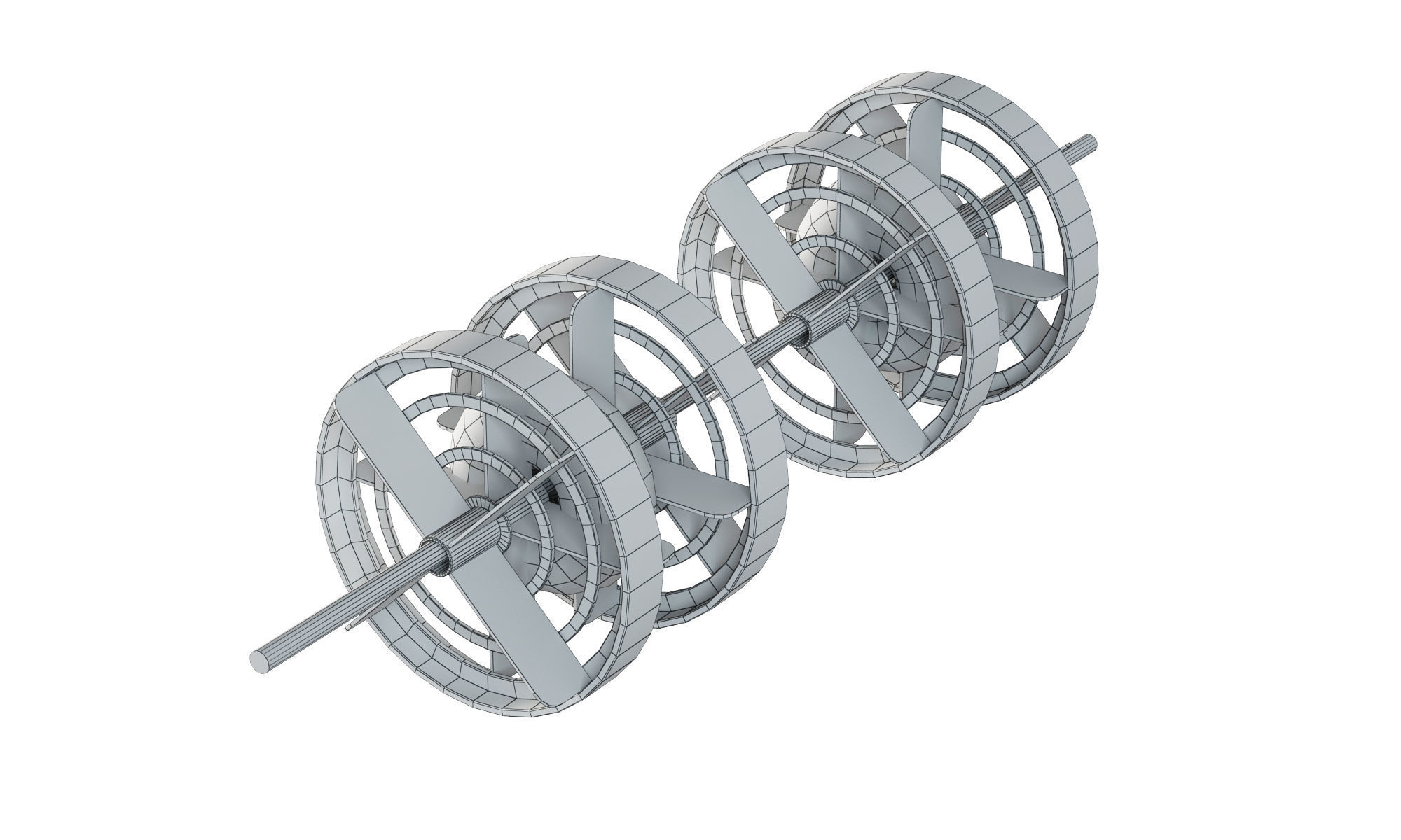 Swimming Diving Board 3D model_11