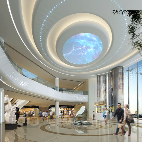 The mall interior of shopping 3D model