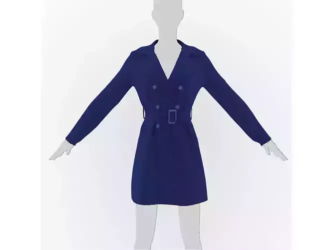 Raincoat coat on hanger