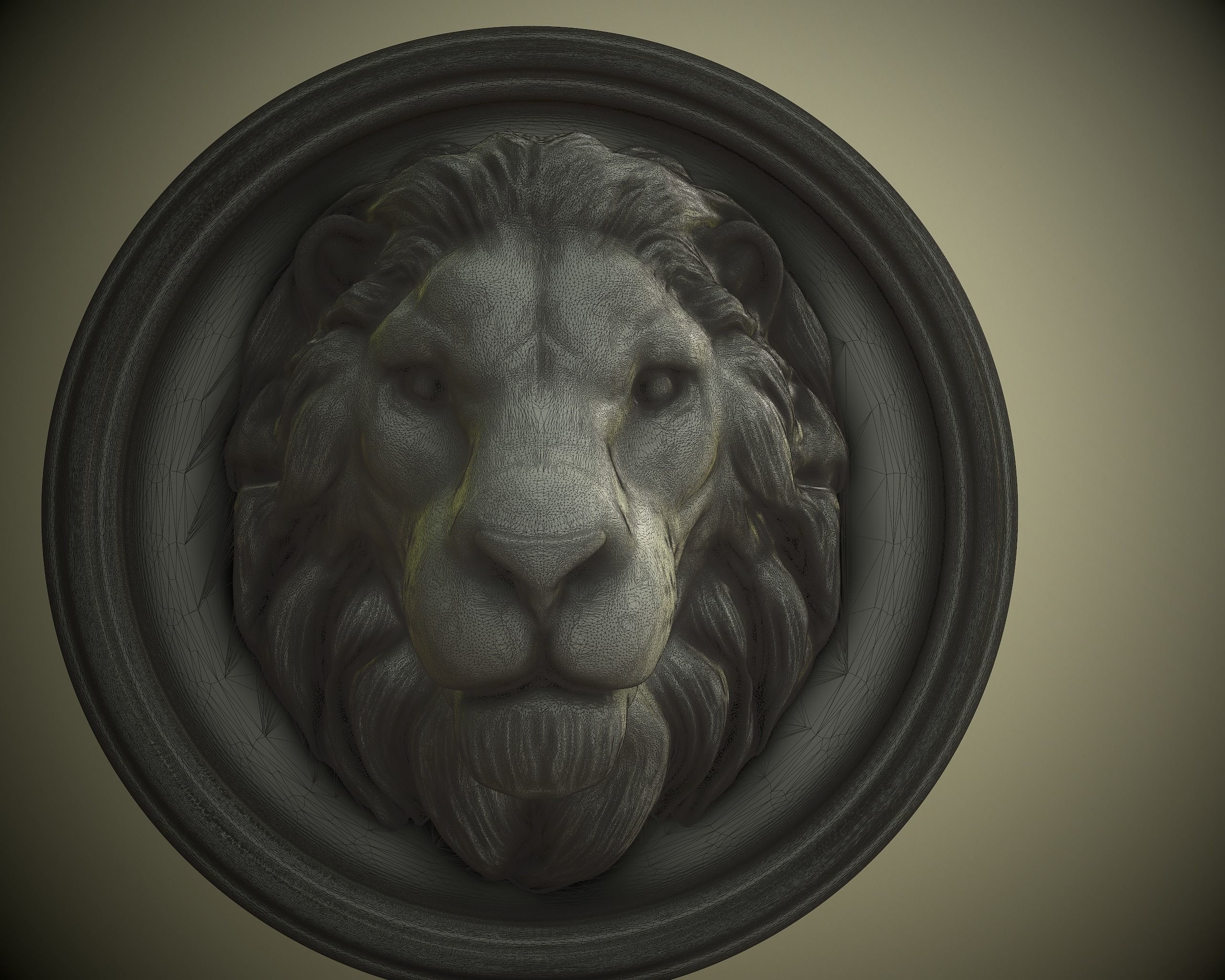 Lion 3D gold ring Free 3D print model_11