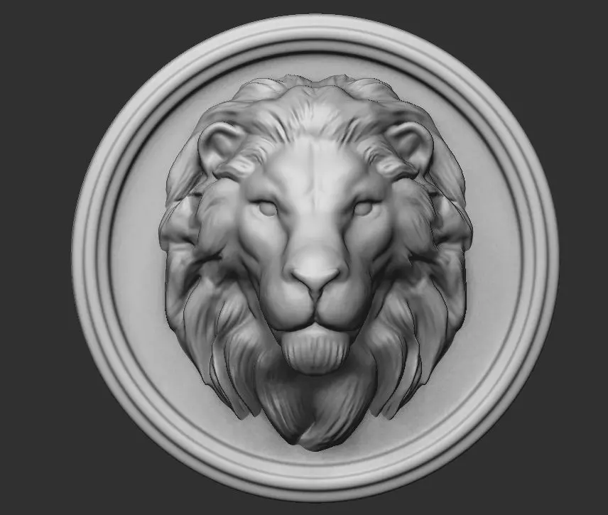 Lion 3D gold ring Free 3D print model_0