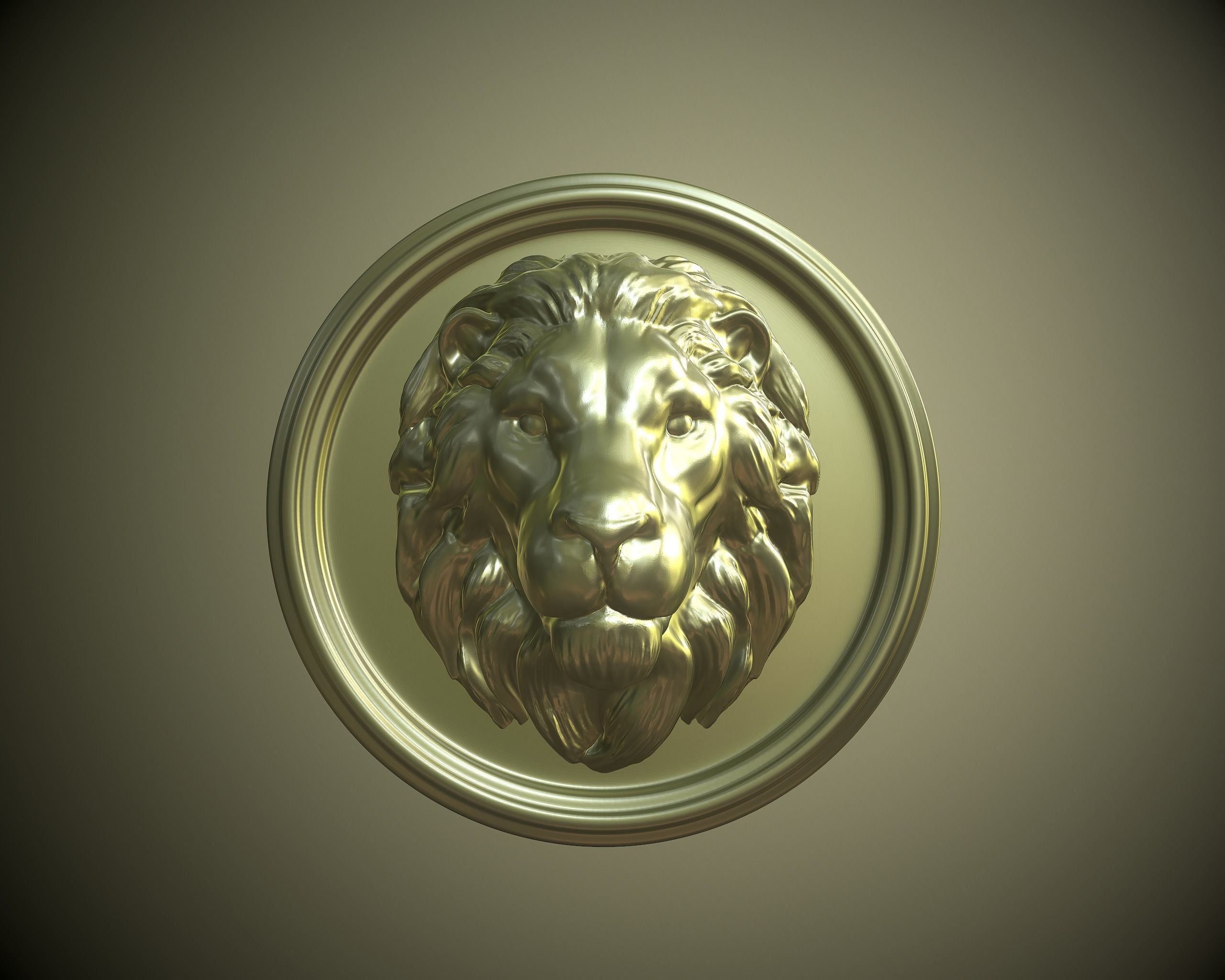Lion 3D gold ring Free 3D print model_10