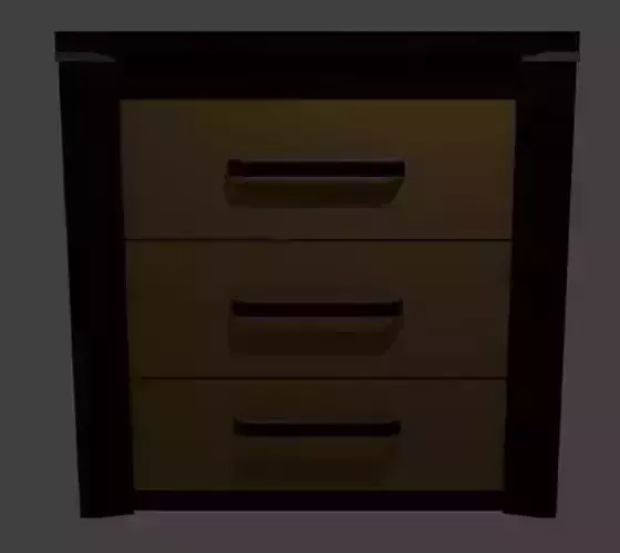 CupBoard three drawer nightstand