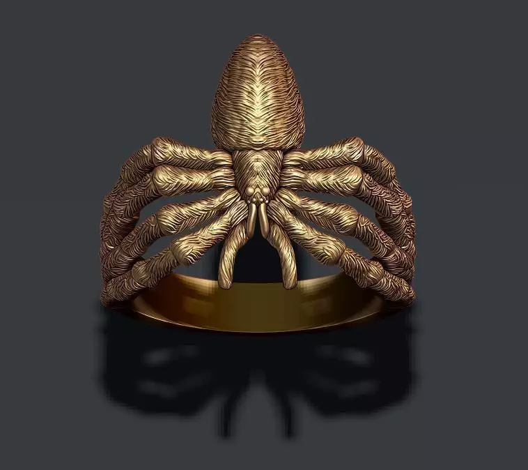 Spider ring 3D print model_0