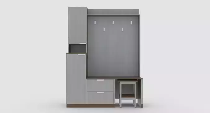 hallway 7 cabinet with two drawers and shelf