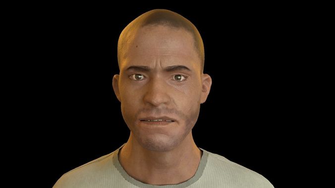 Adult Male Game Ready Low-poly 3D model