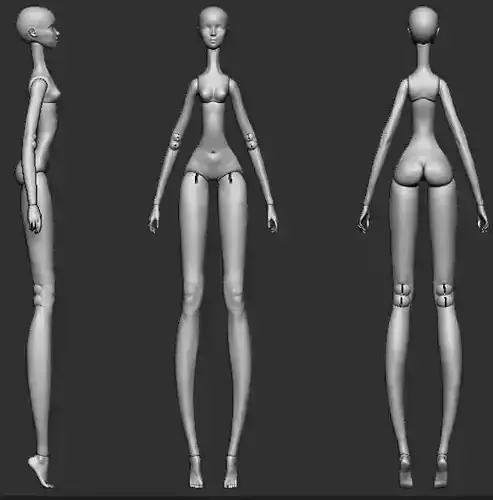 Bjd doll 3D model