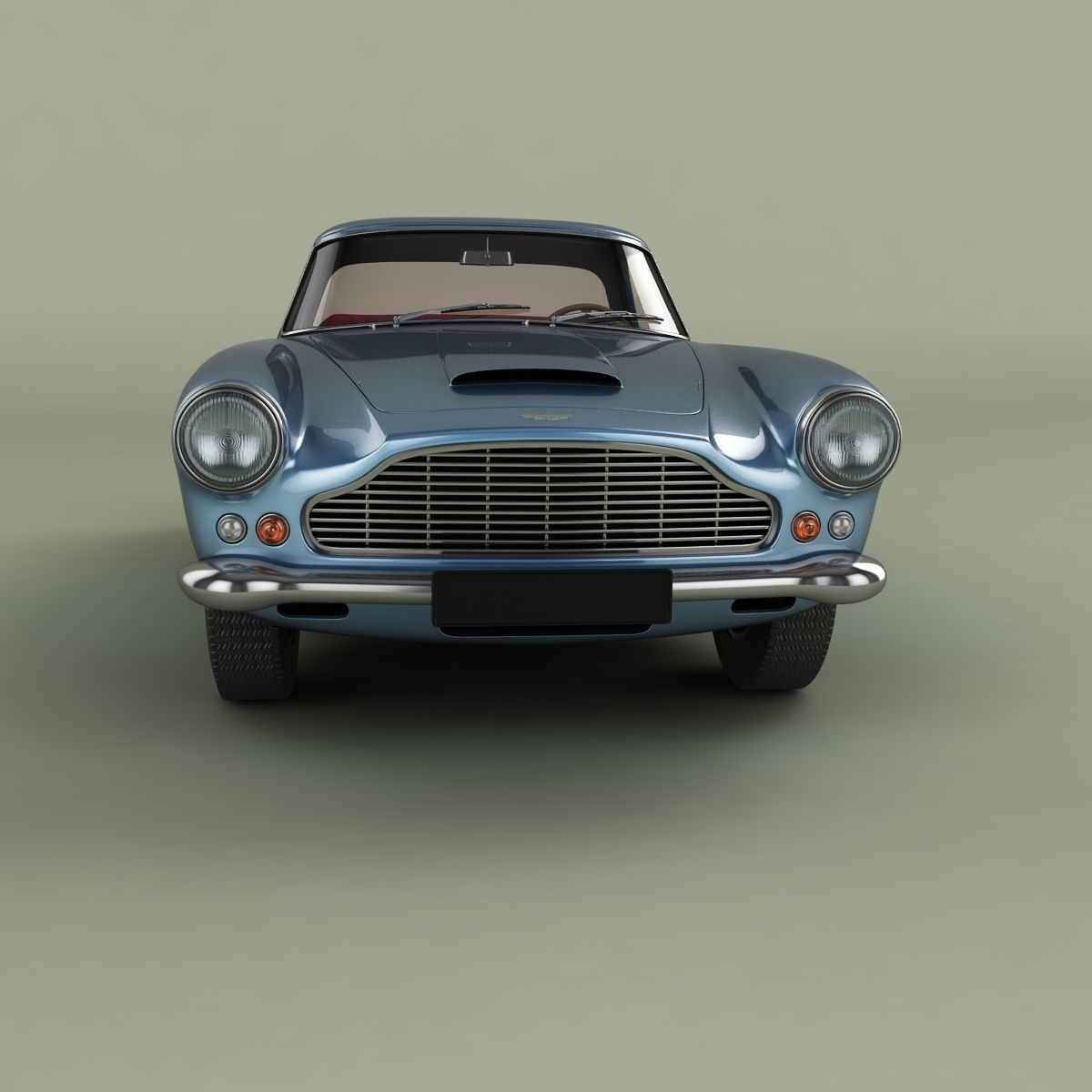 Aston Martin DB4 Convertible 3D model_4
