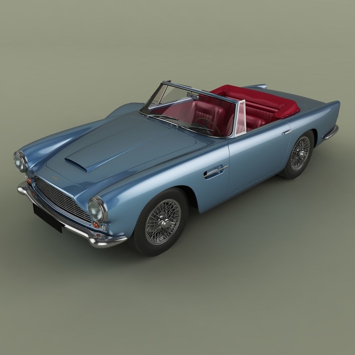 Aston Martin DB4 Convertible 3D model_10