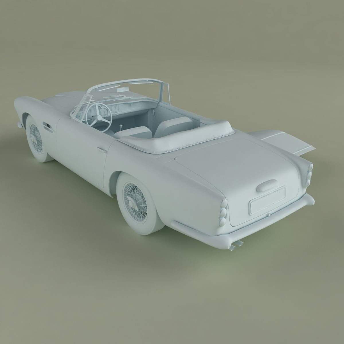 Aston Martin DB4 Convertible 3D model_14