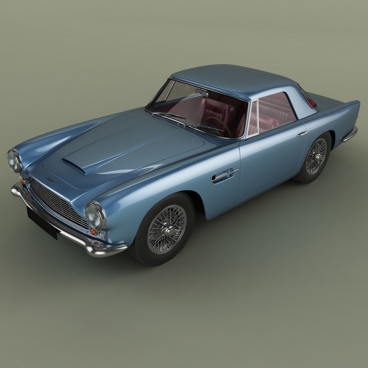 Aston Martin DB4 Convertible 3D model_5