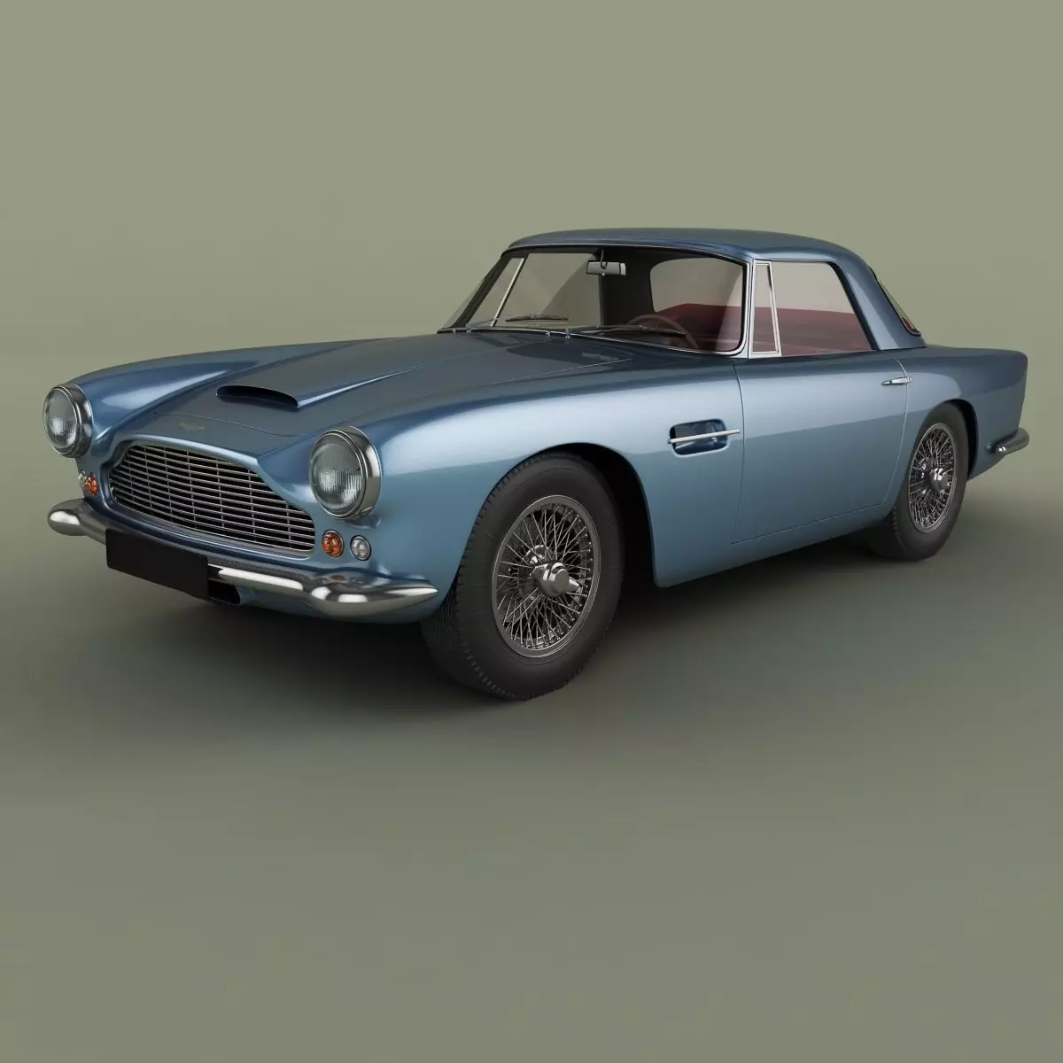 Aston Martin DB4 Convertible 3D model_0