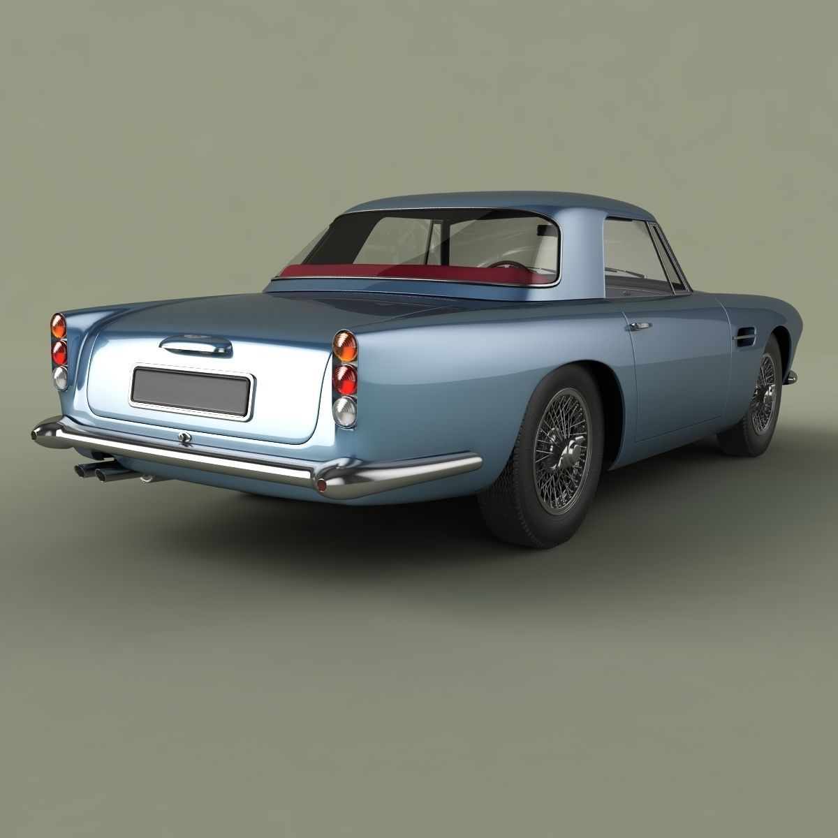 Aston Martin DB4 Convertible 3D model_2
