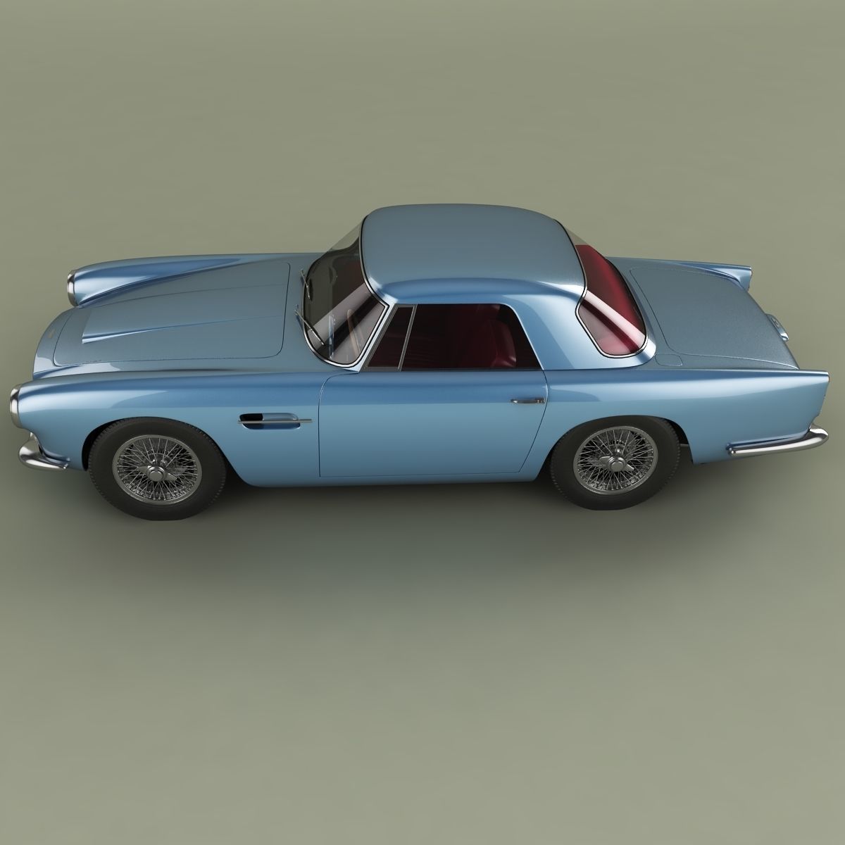 Aston Martin DB4 Convertible 3D model_6