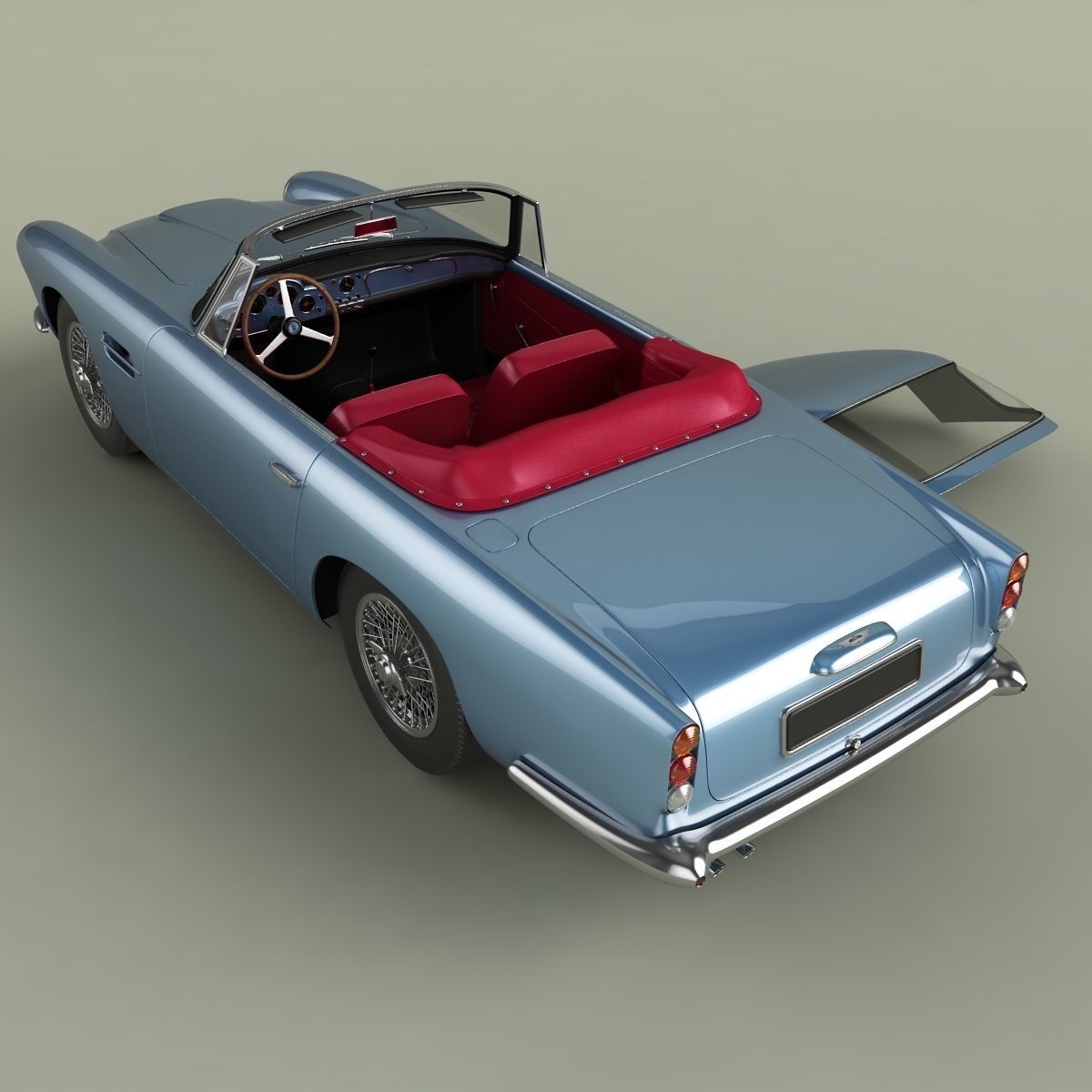 Aston Martin DB4 Convertible 3D model_8