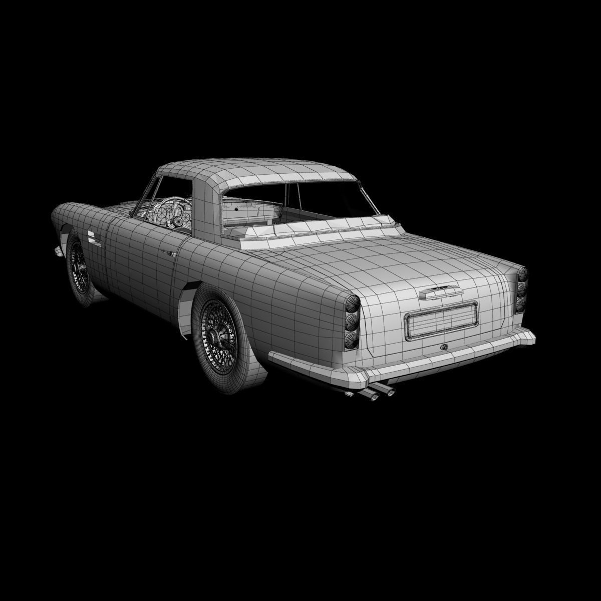Aston Martin DB4 Convertible 3D model_17