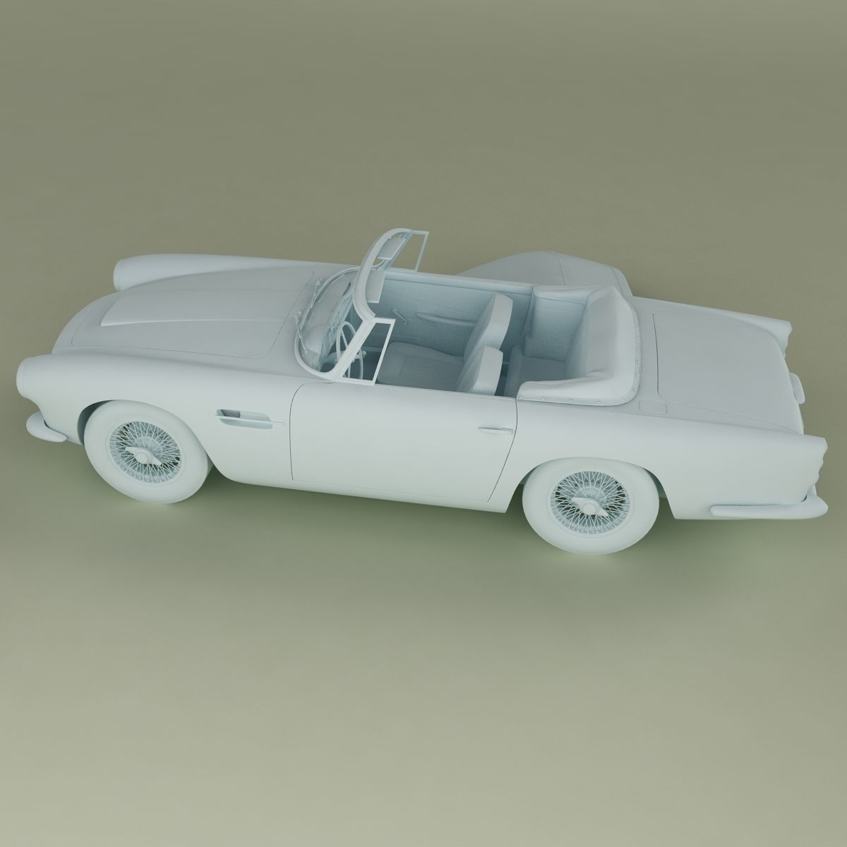 Aston Martin DB4 Convertible 3D model_13