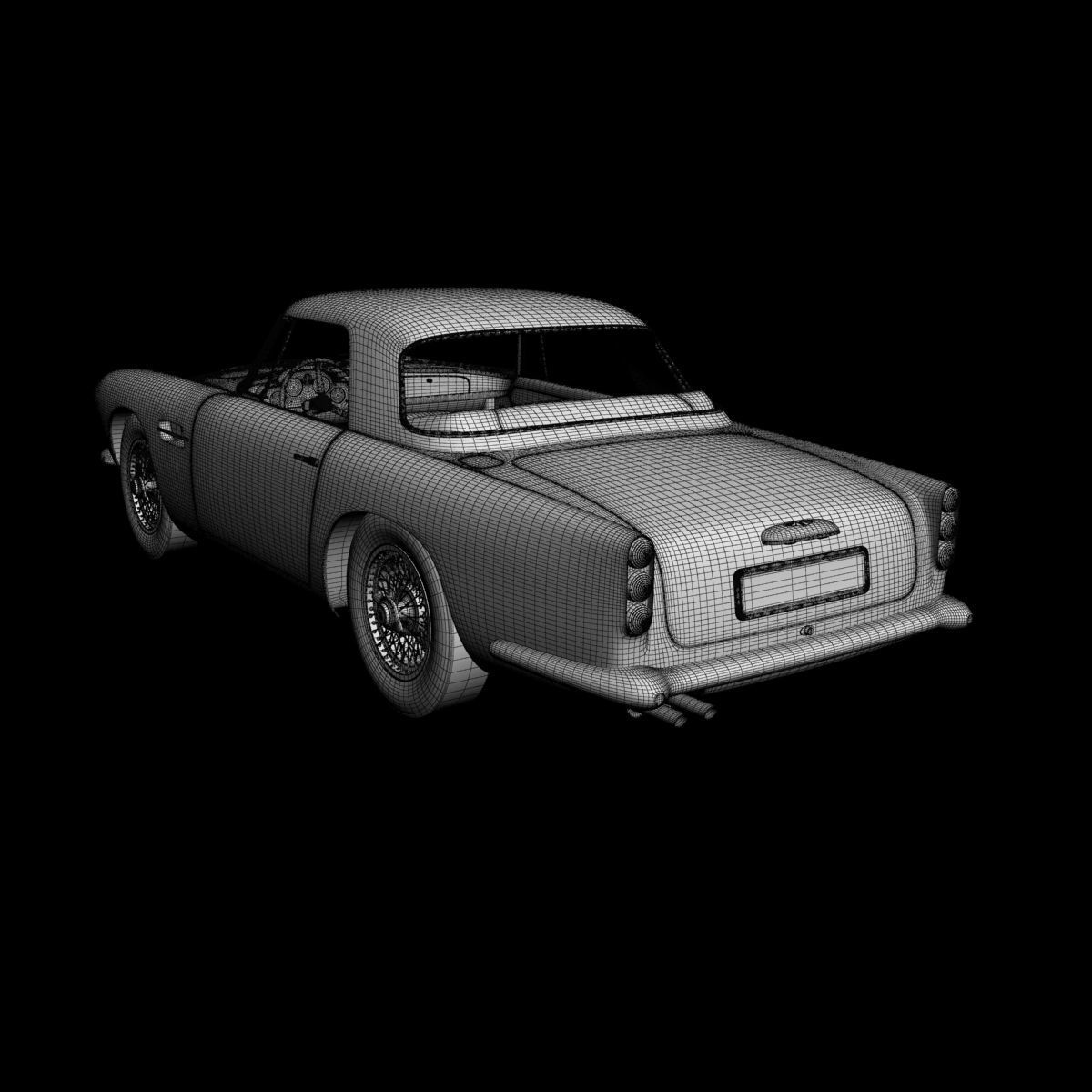 Aston Martin DB4 Convertible 3D model_18