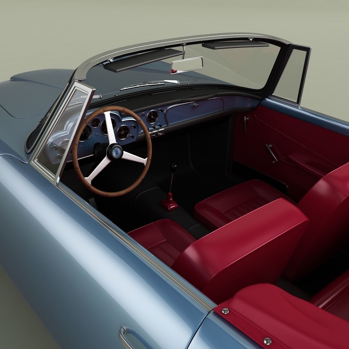 Aston Martin DB4 Convertible 3D model_9