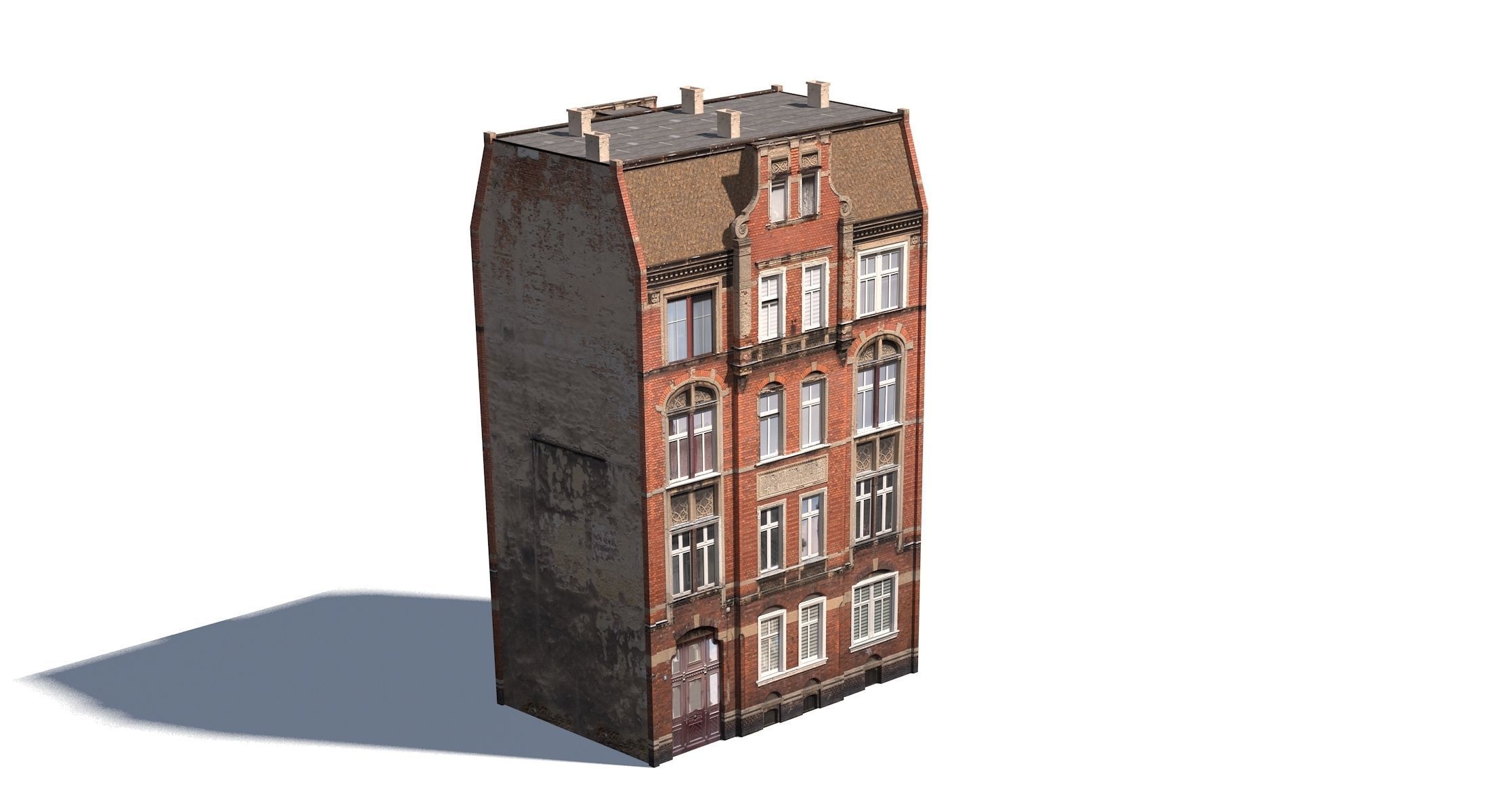 Apartment House 192 Low Poly 3d Model Low-poly 3D model_6