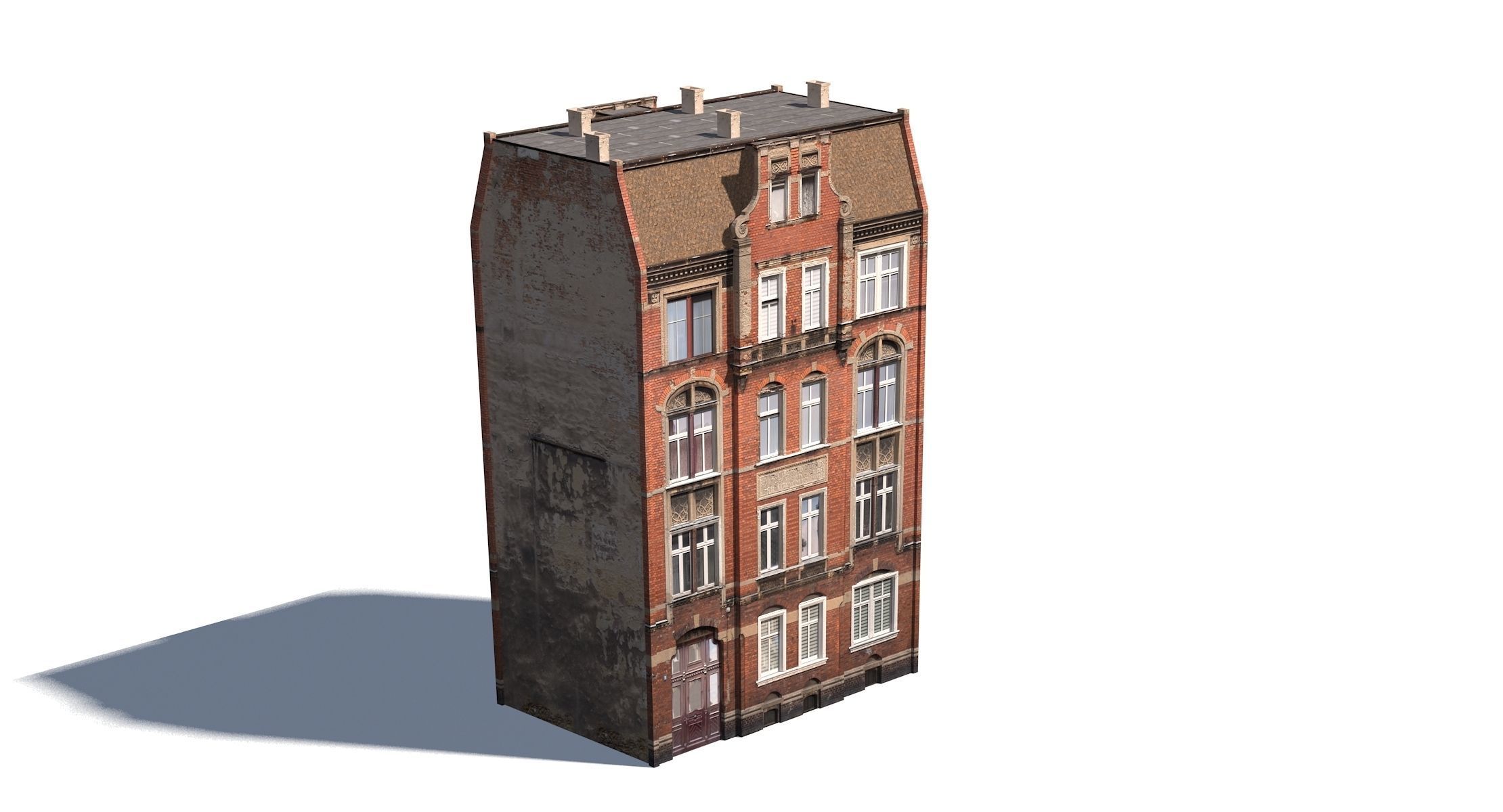 Apartment House 192 Low Poly 3d Model Low-poly 3D model_7