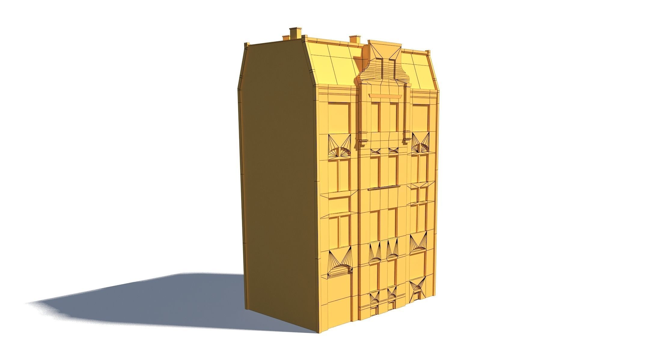 Apartment House 192 Low Poly 3d Model Low-poly 3D model_11