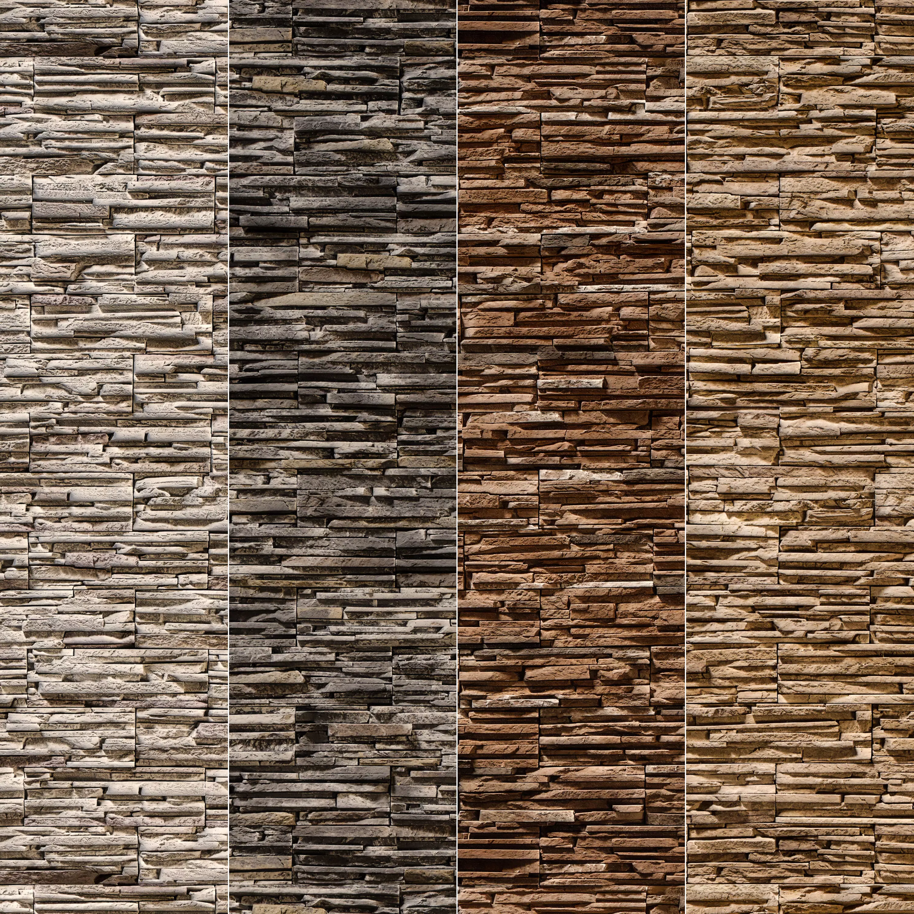 Stone Walls Material 3D model_0