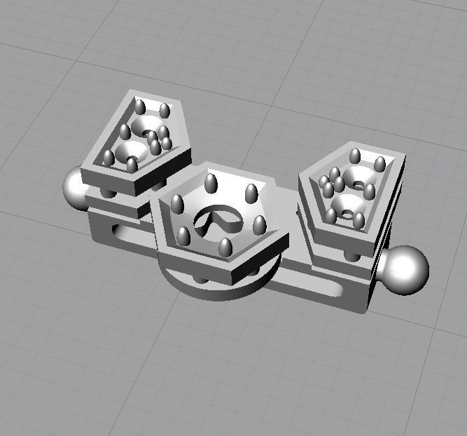 Hex bracelet 3D print model_9