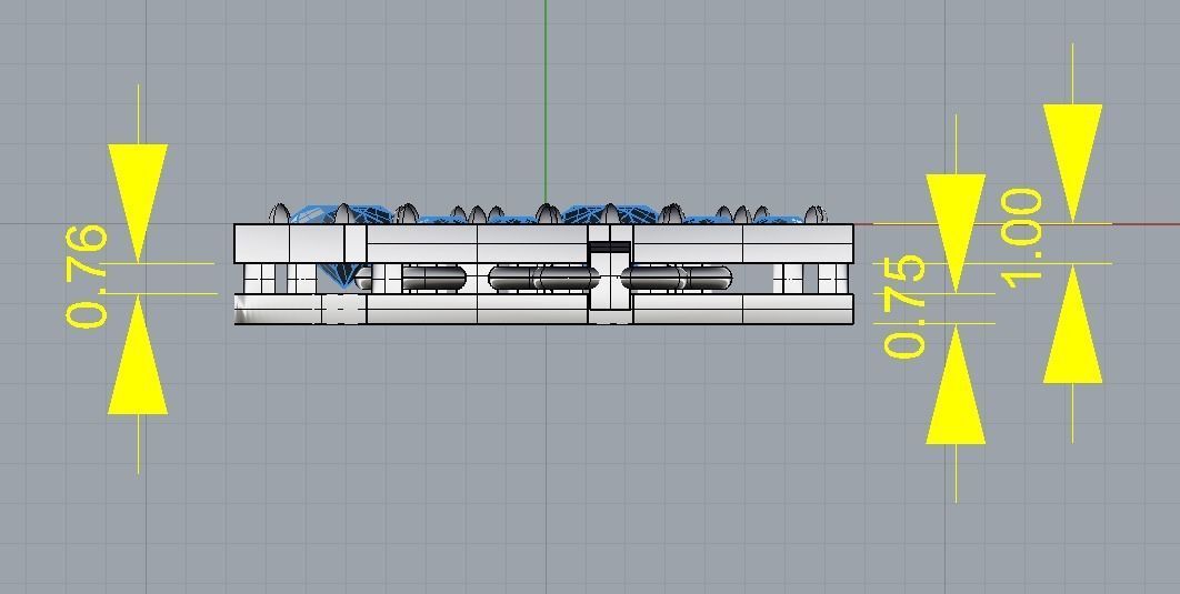 Hex bracelet 3D print model_4