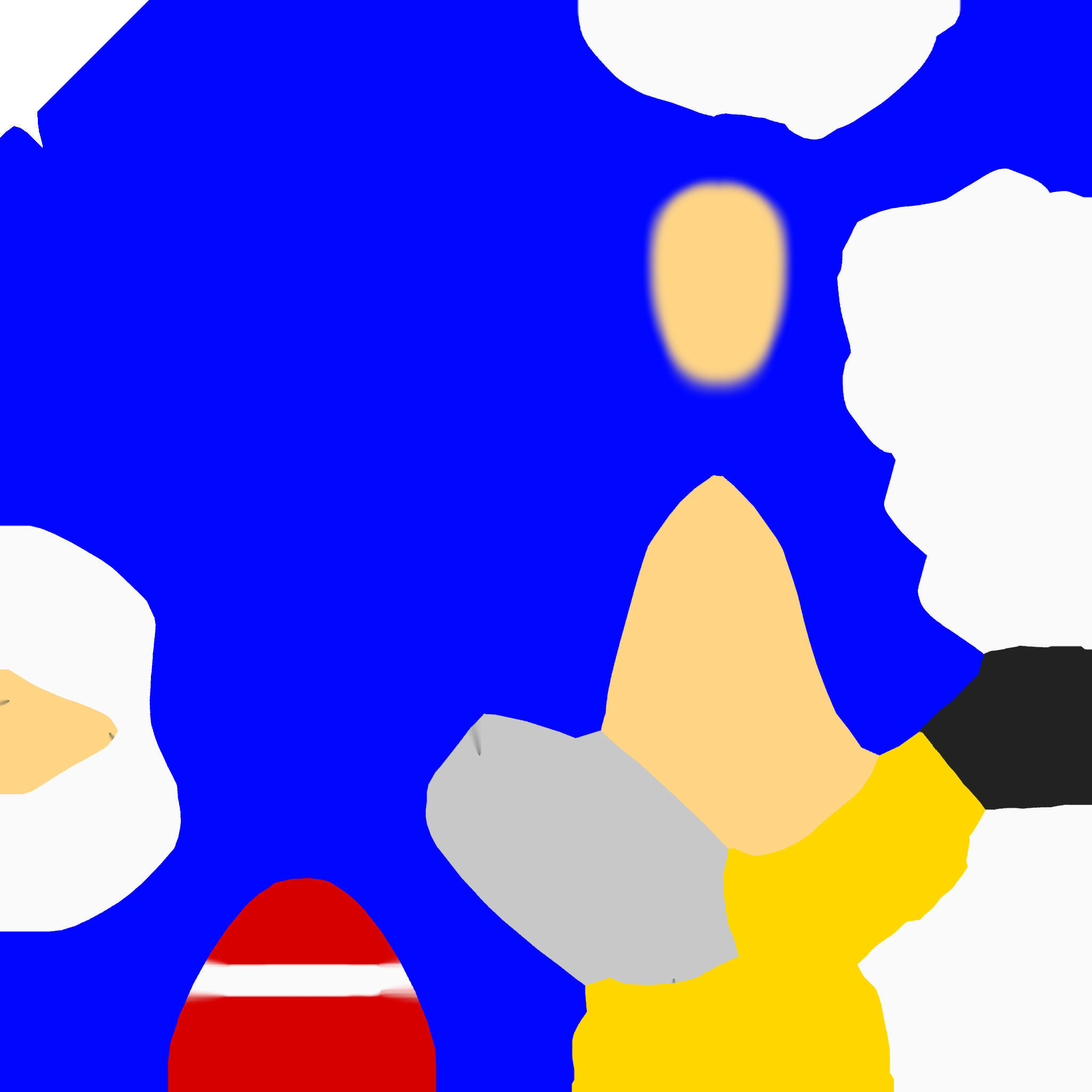 Sonic the Hedgehog Low-poly 3D model_4