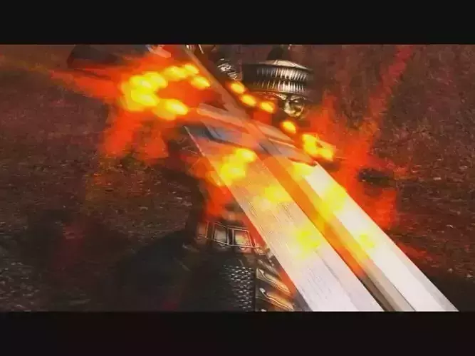Glowing glory great sword 3D model
