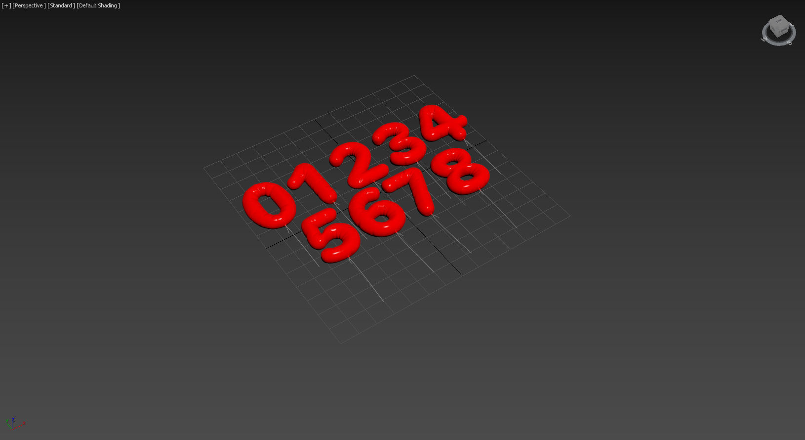 balloons figures-numbers 3D model_3