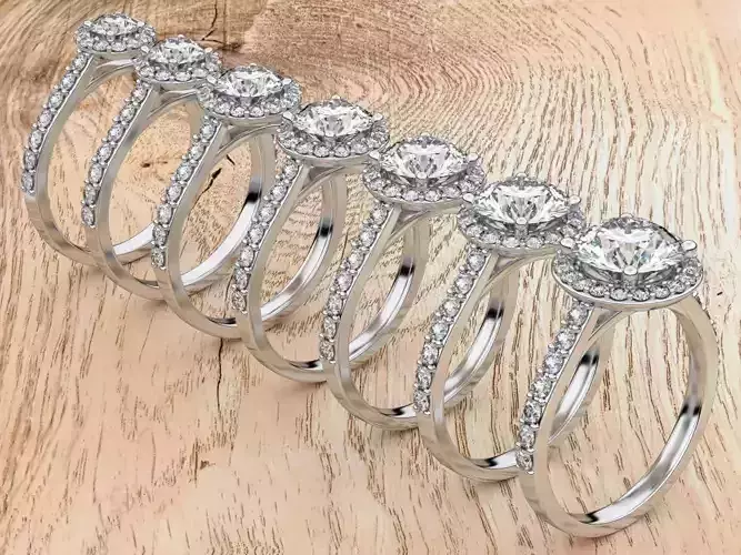 Halo Diamond Ring