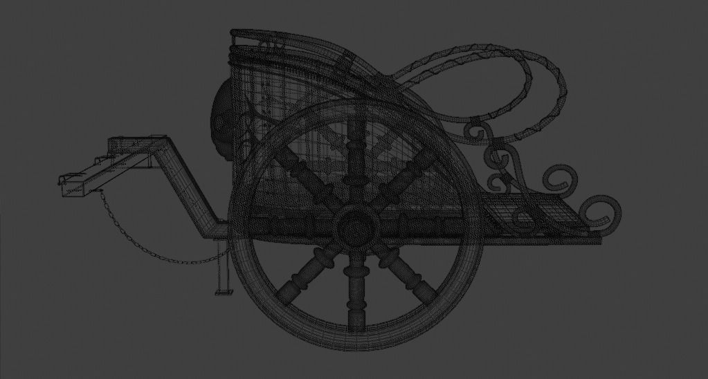 Roman Chariot 3D model_4