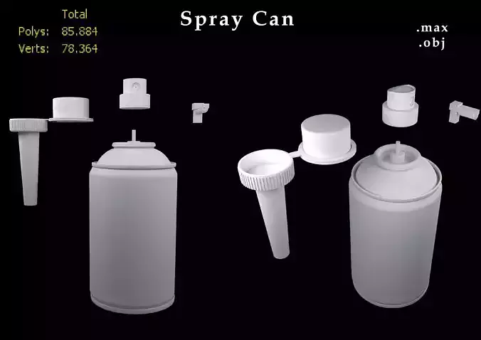 Spray Can 3D model