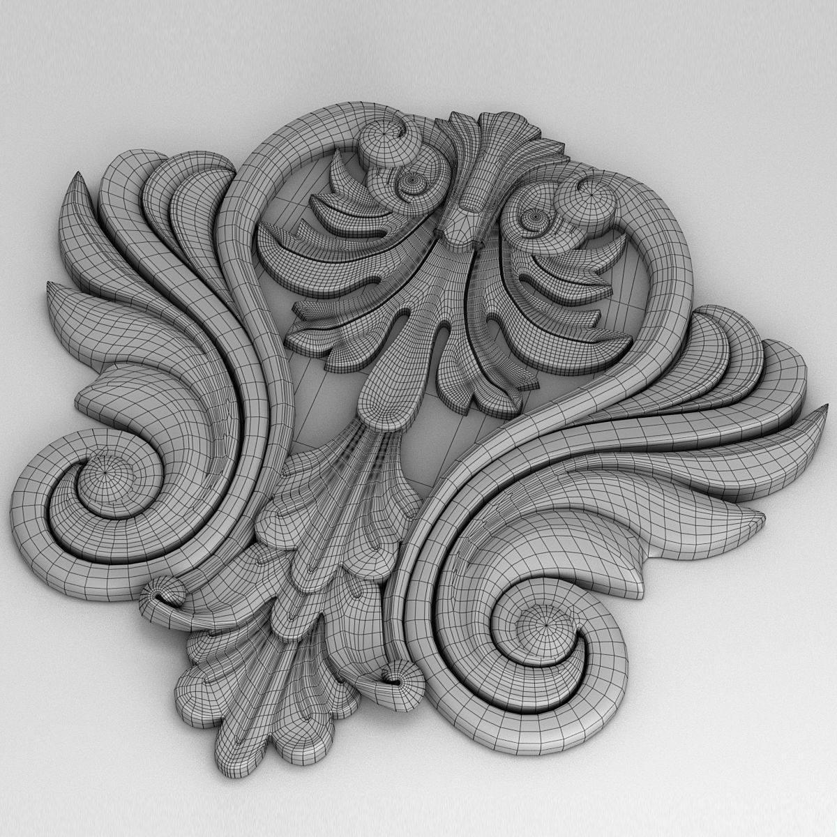 decor decorative medallion 3D model_2