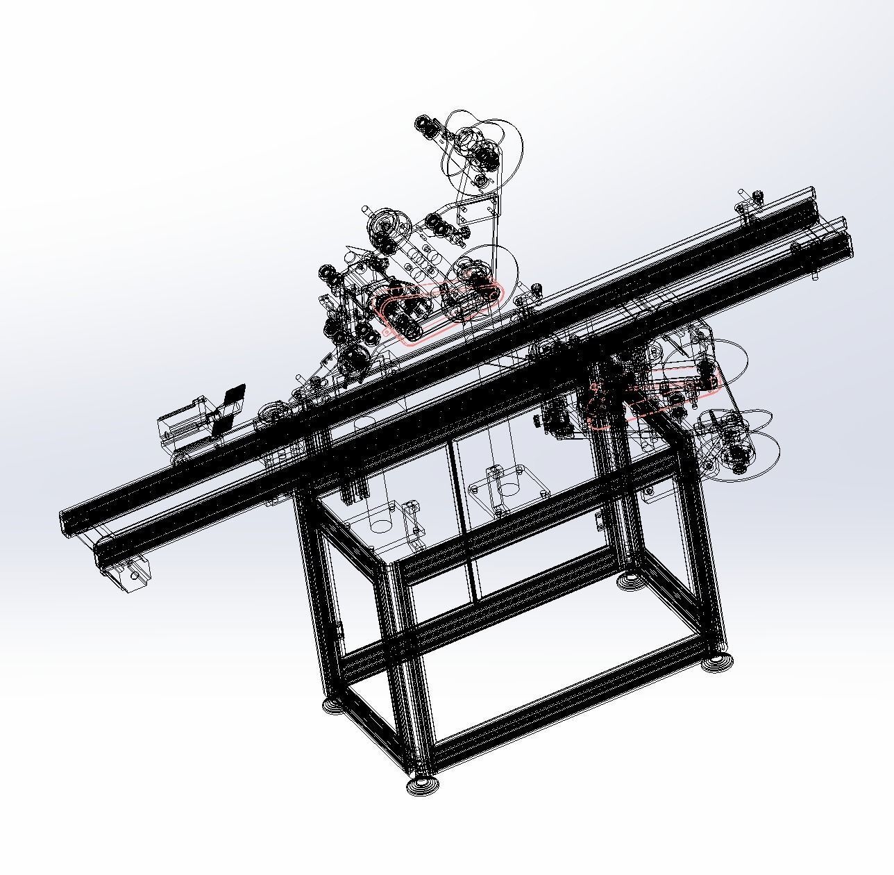 Double-sided labeling machine  3D model_12