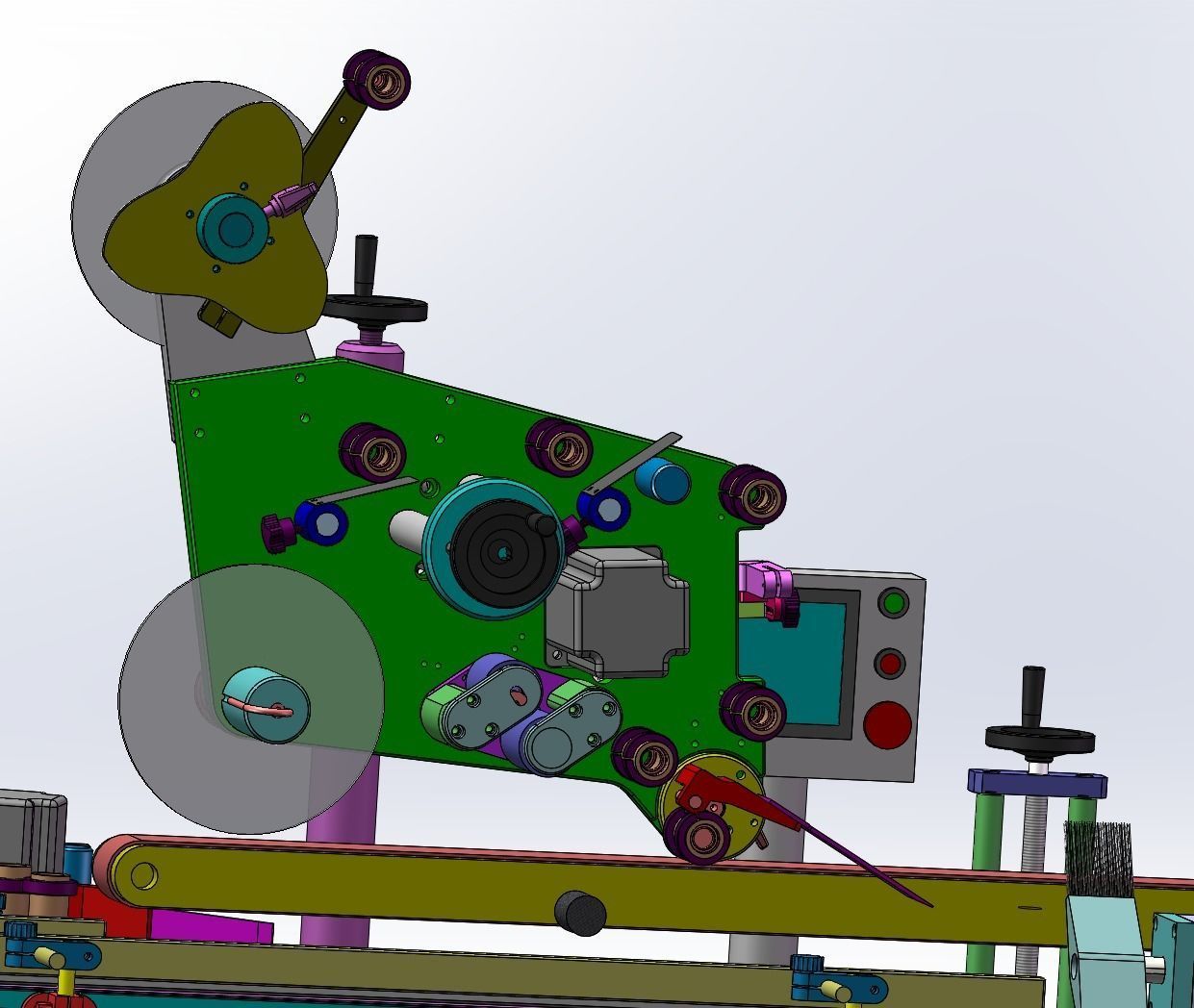 Double-sided labeling machine  3D model_3