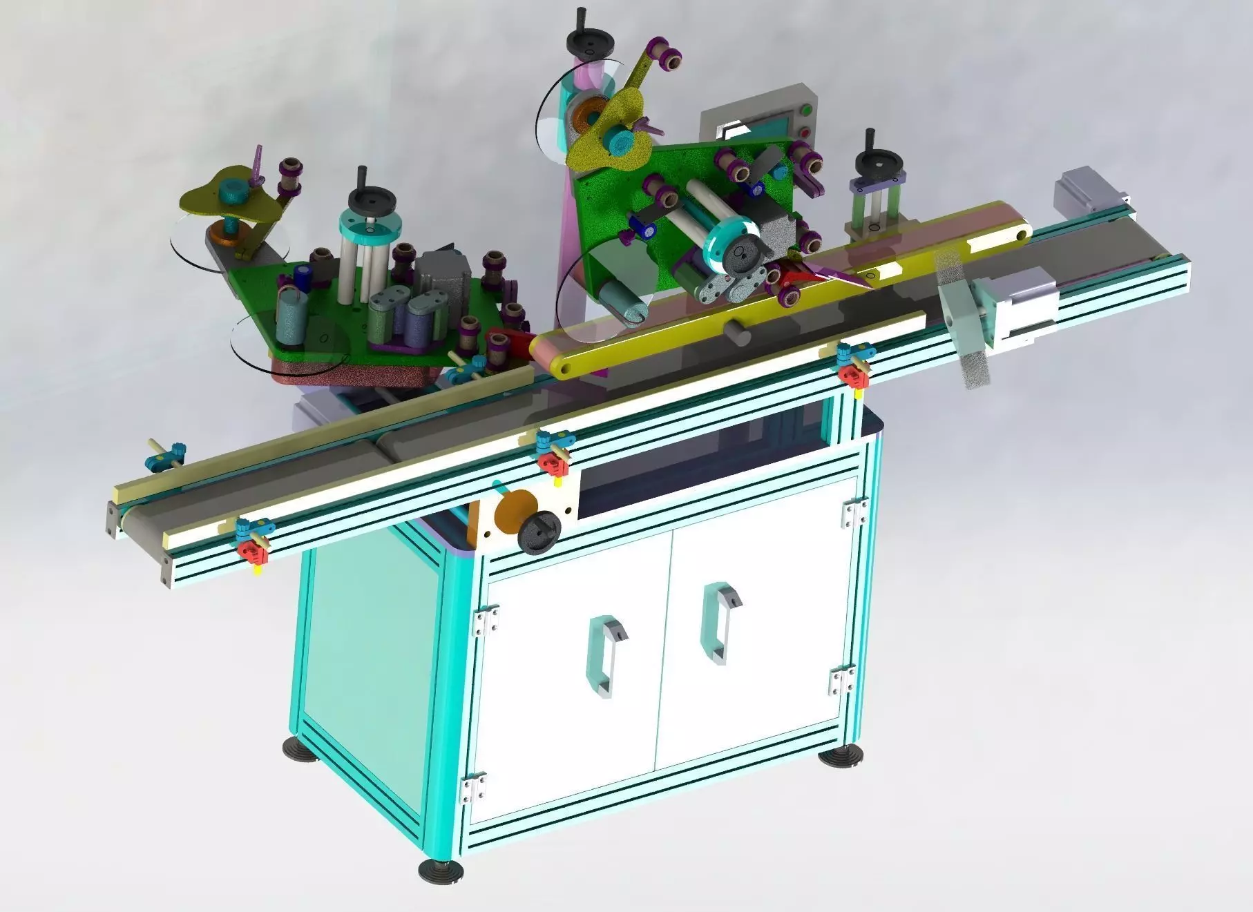 Double-sided labeling machine  3D model_0