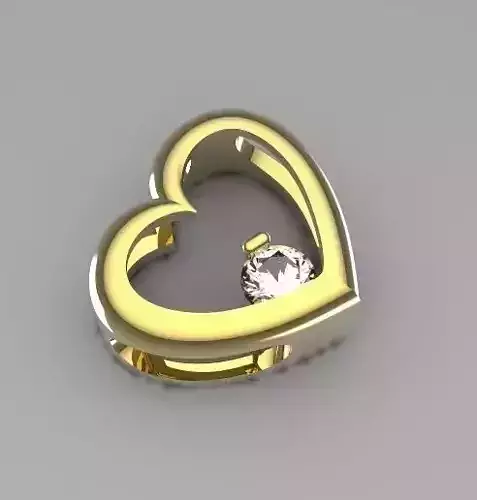 simple heart pendant