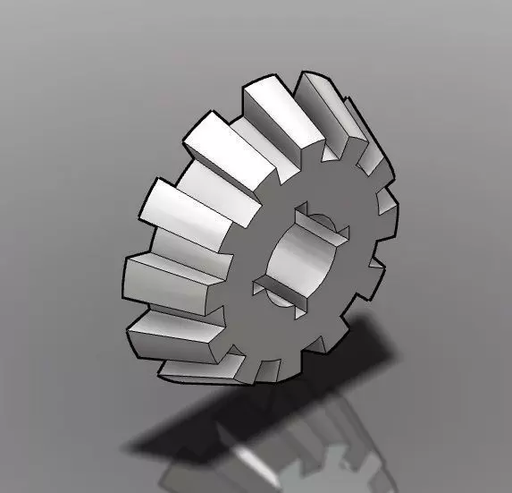Bevel Gear Free 3D model