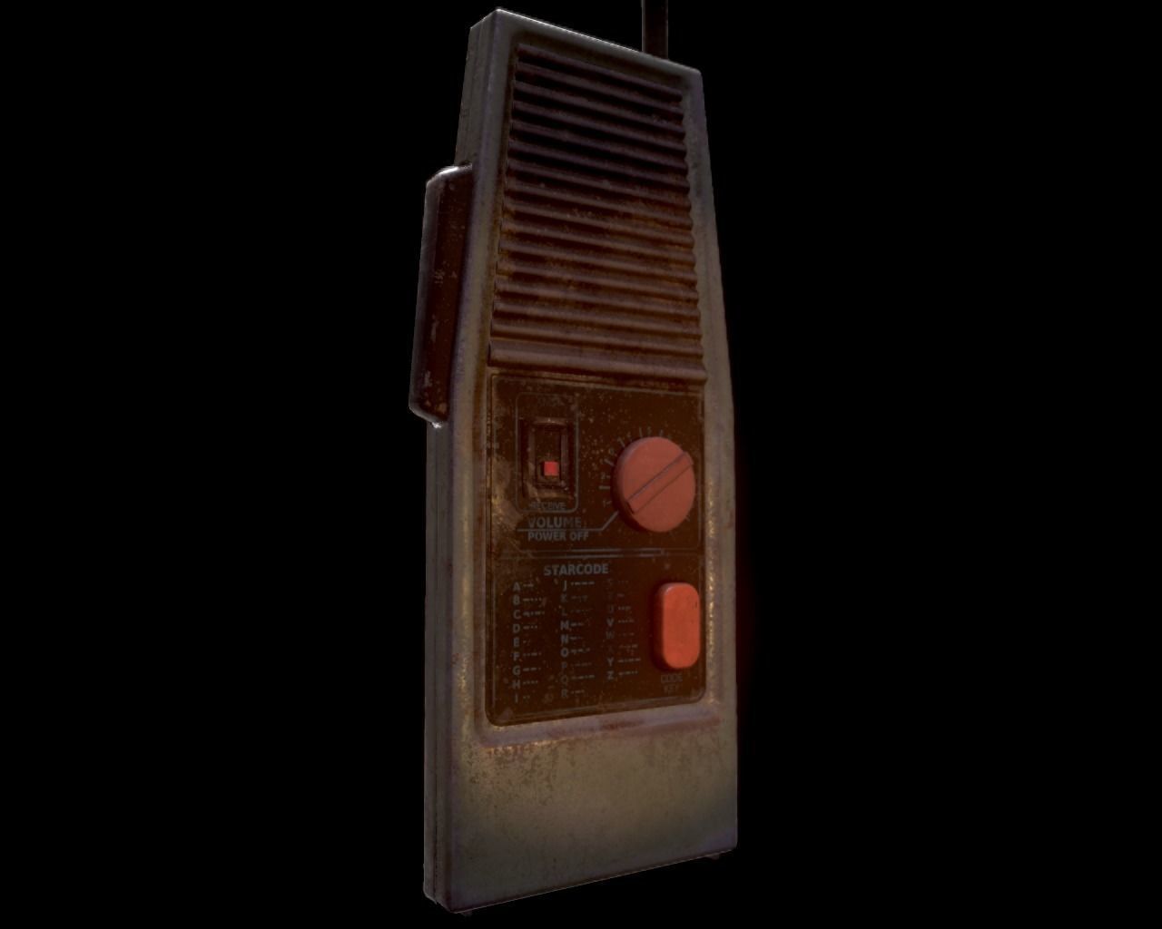 Walkie talkie Low-poly 3D model_5
