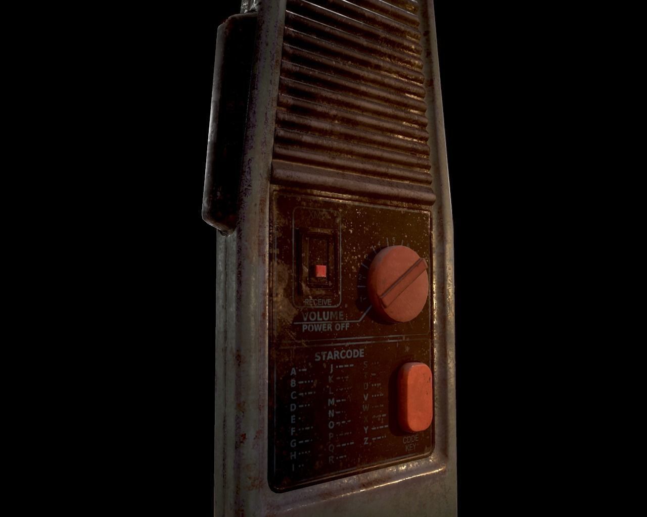 Walkie talkie Low-poly 3D model_15