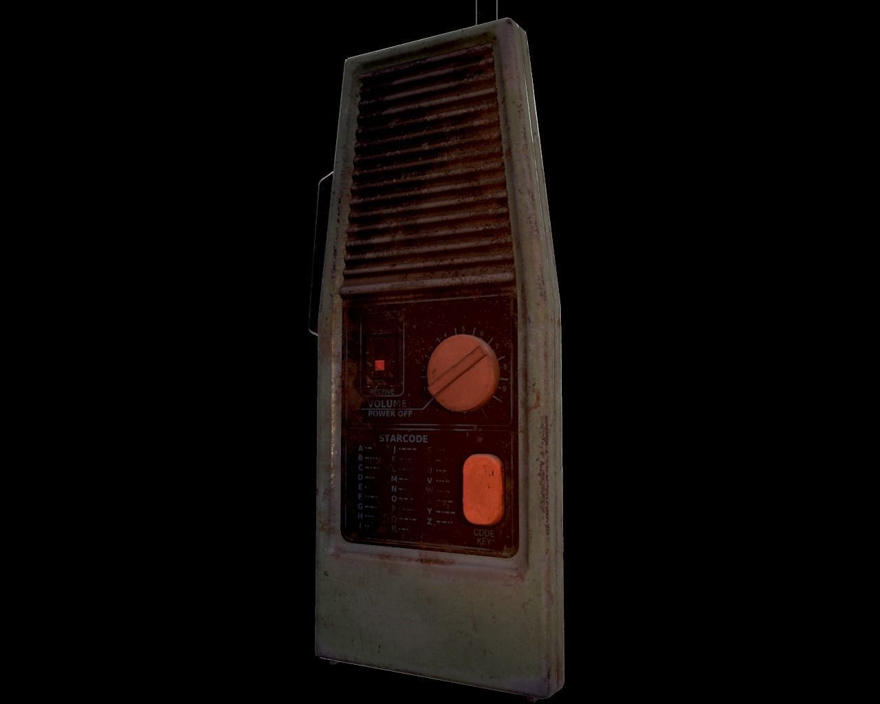 Walkie talkie Low-poly 3D model_13