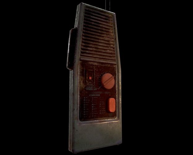 Walkie talkie Low-poly 3D model