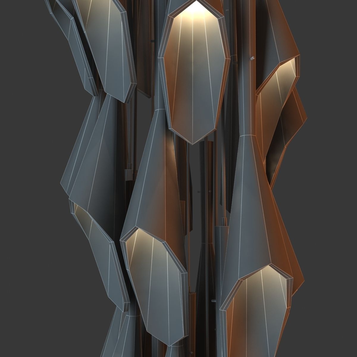 Terzani Calle Ceiling Light 3D model_9