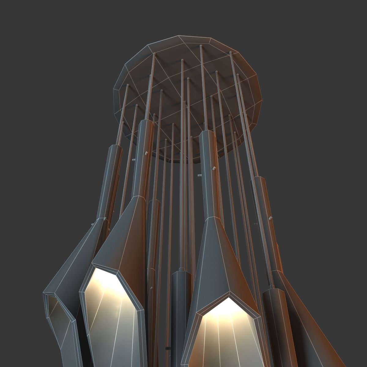 Terzani Calle Ceiling Light 3D model_4