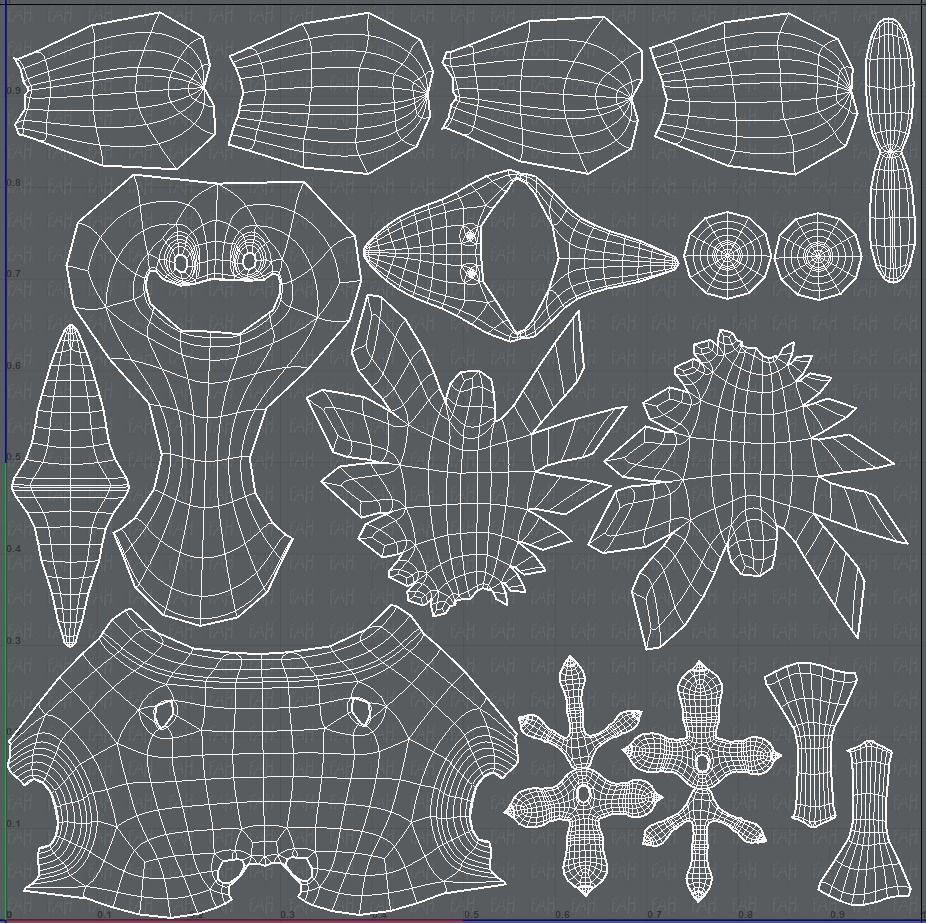 Ostrich V01 Low-poly 3D model_45