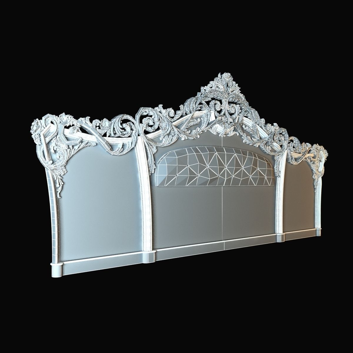 Bacci Stile Jadore Bed Head 3D model_3